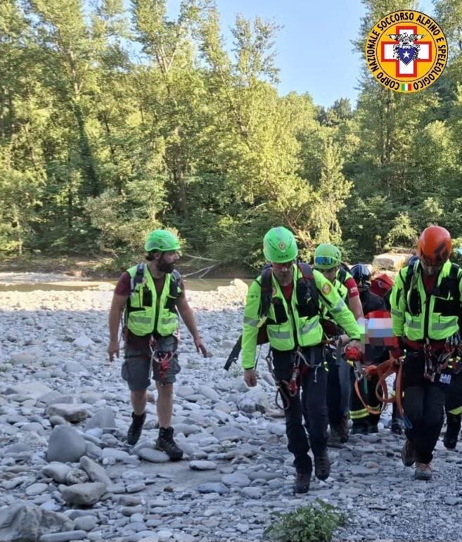 11 luglio 2025. Torrente Enza (PR/RE). Si procura un trauma mentre si trova nel torrente.