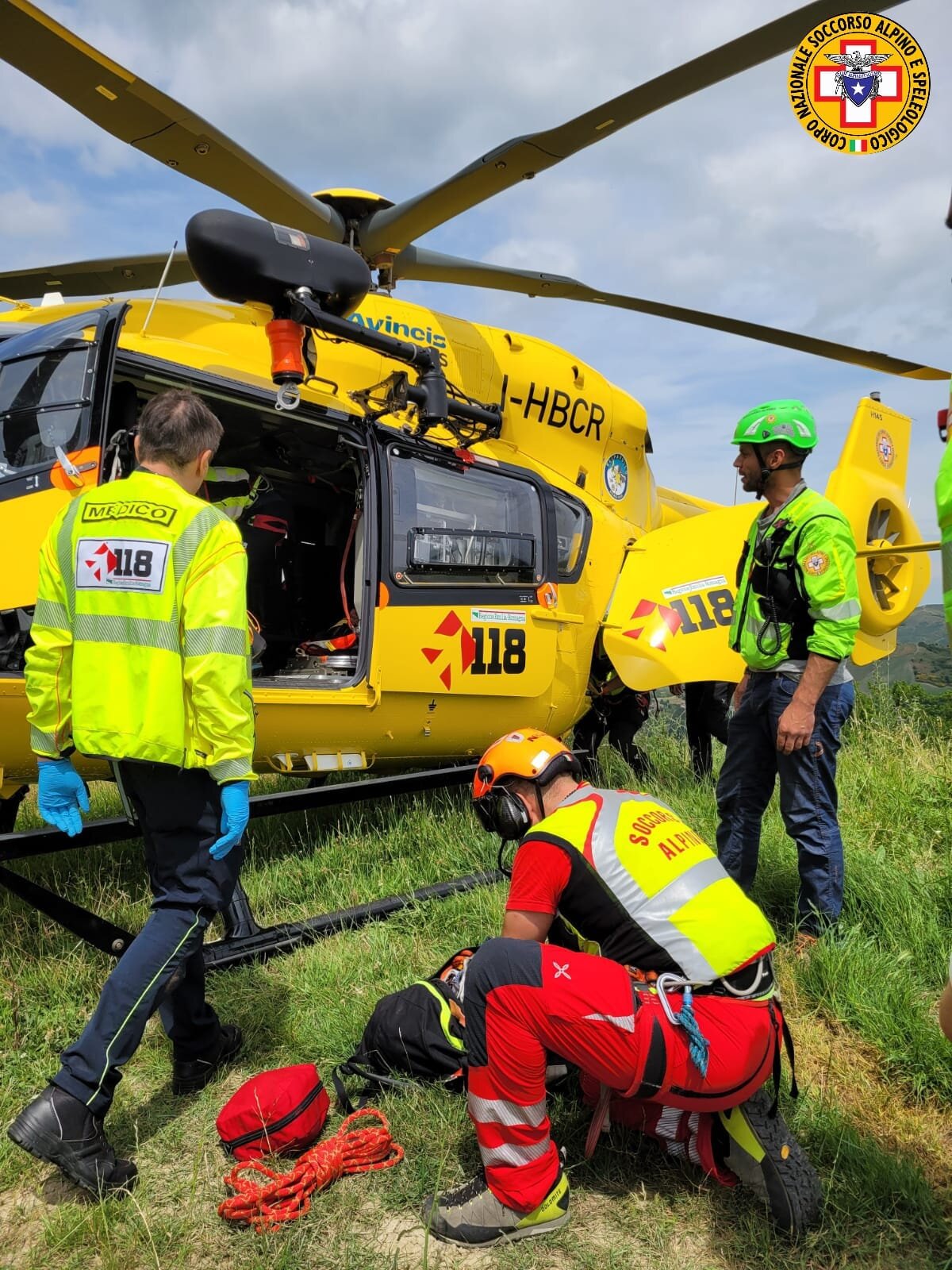 14 giugno 2024. Casina (RE). Si ribalta con il tagliaerba e si procura un trauma cranico.