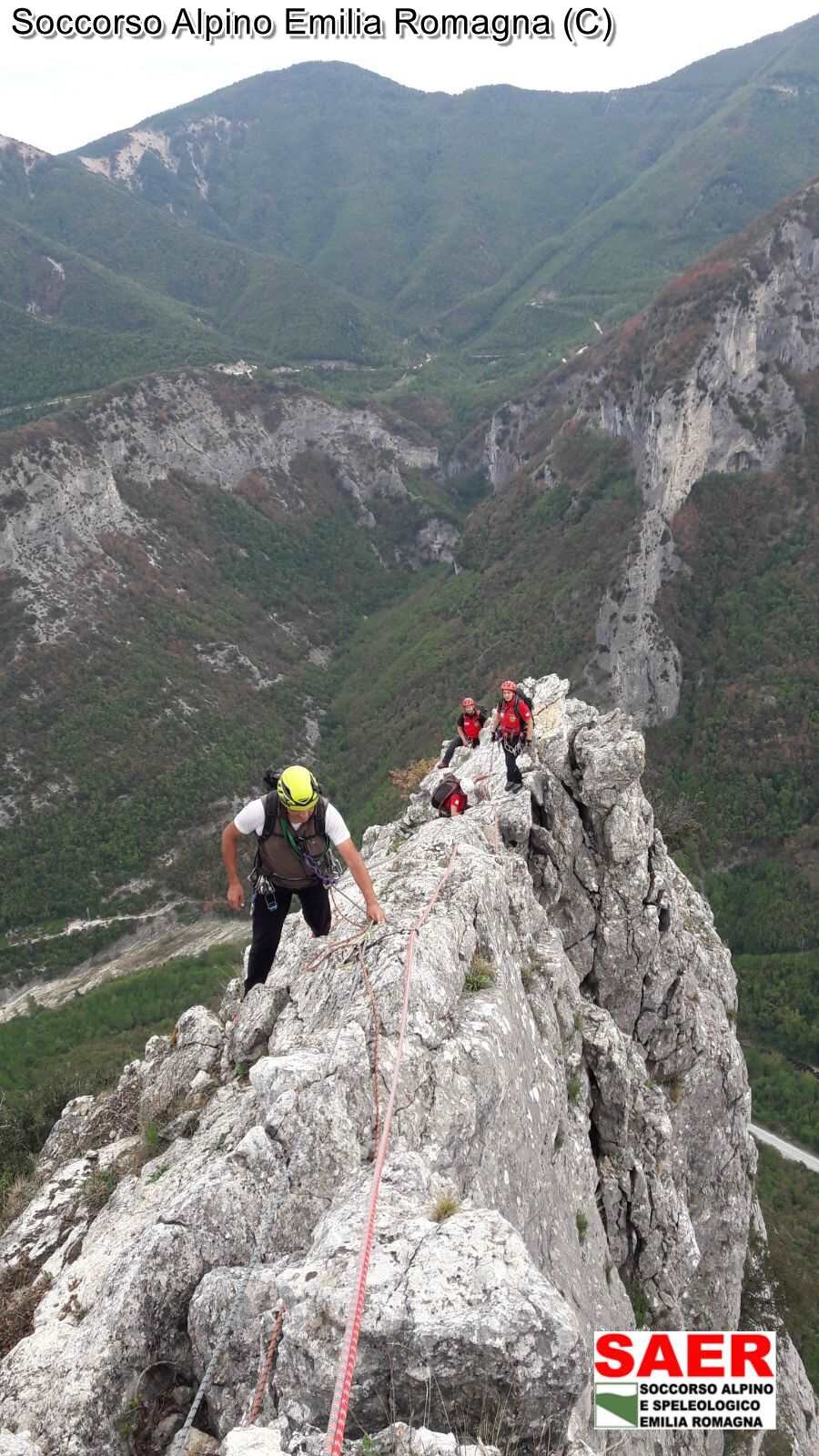 1 ottobre 2017 - Balza della Penna (PU), addestramento outdoor per i tecnici e gli aspiranti della Stazione Monte Falco