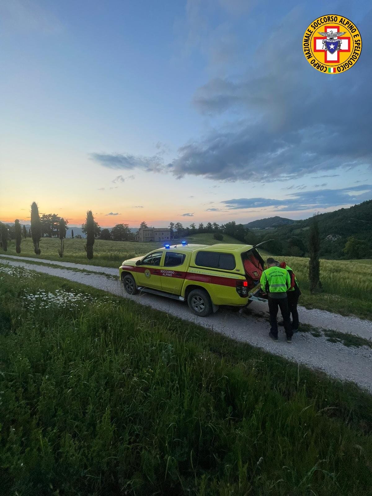 3 giugno 2024. Prati di Mugnano (Sasso Marconi, BO). Soccorsa escursionista.