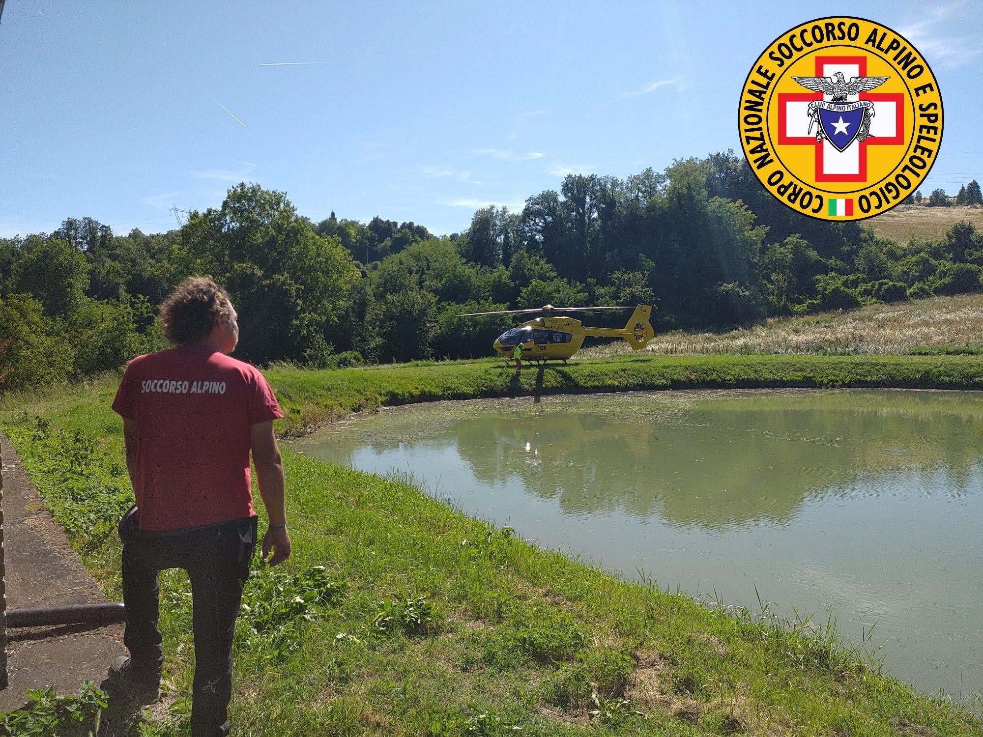 13 giugno 2026. Localit&agrave; Lanera (Gazzola - PC). Intervento per caduta dalla Mountain Bike.