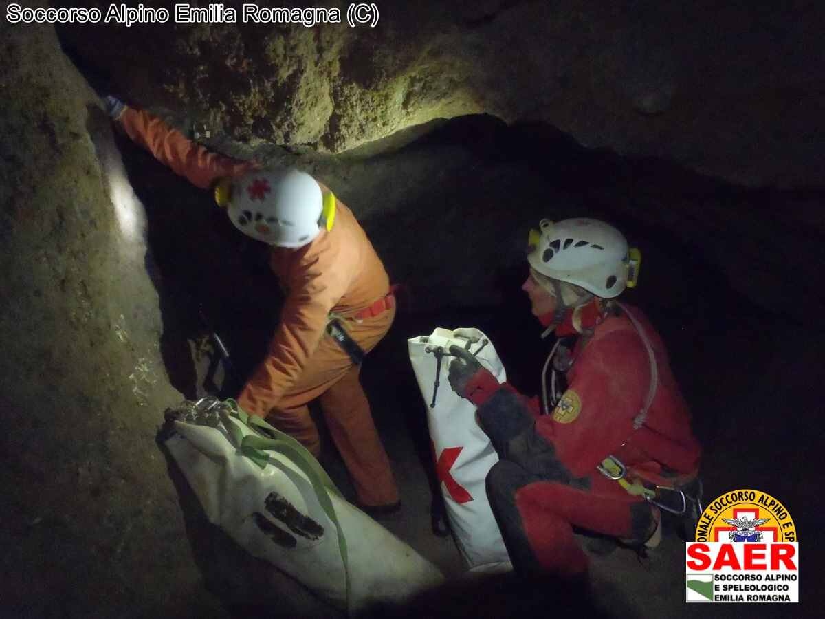 Esercitazione di Soccorso Speleologico all&rsquo;inghiottitoio P.P.P.