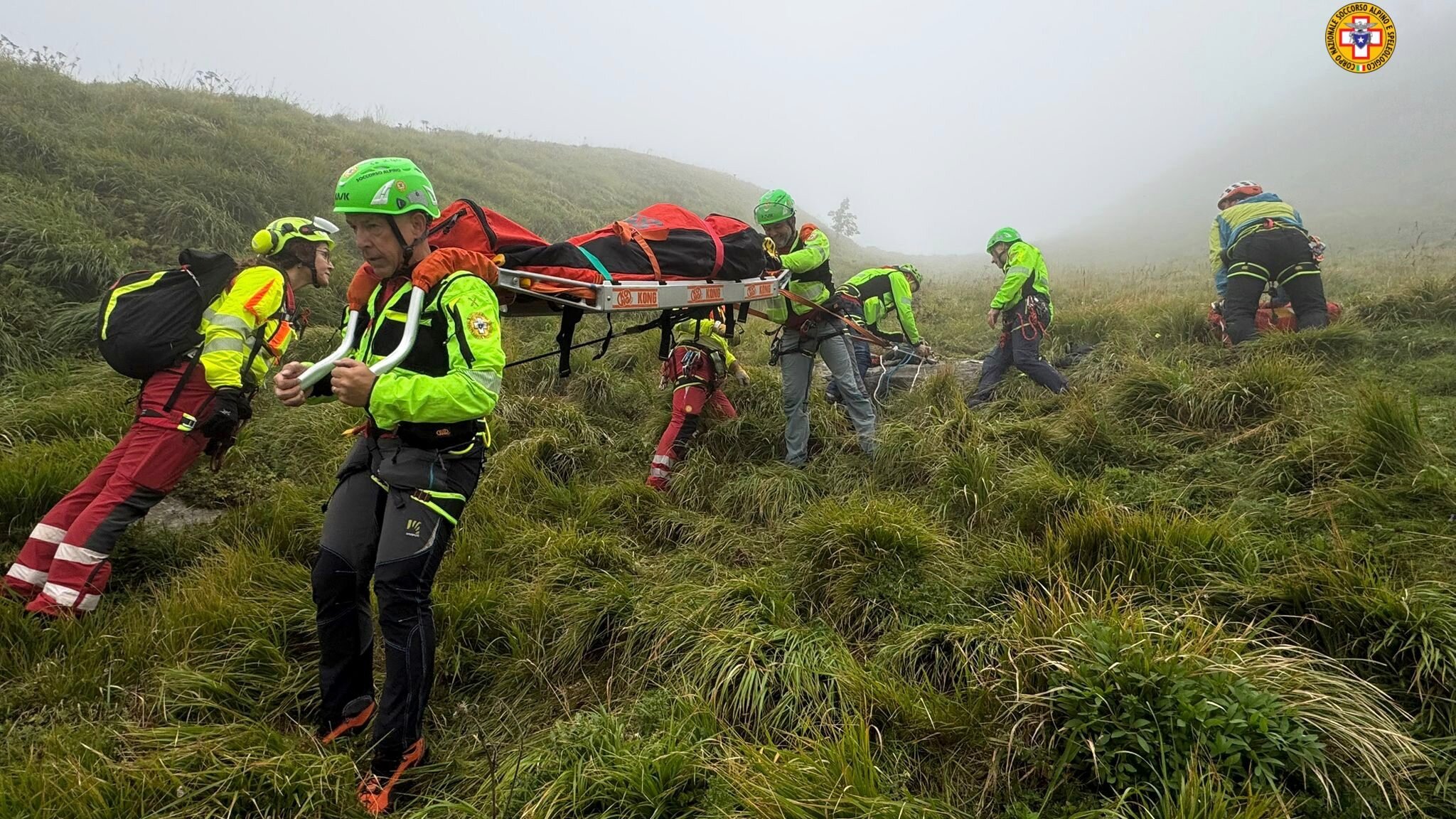 14 settembre 2025. Passo della Morte (Fanano - MO). Soccorsa escursionista caduta in un canalone.