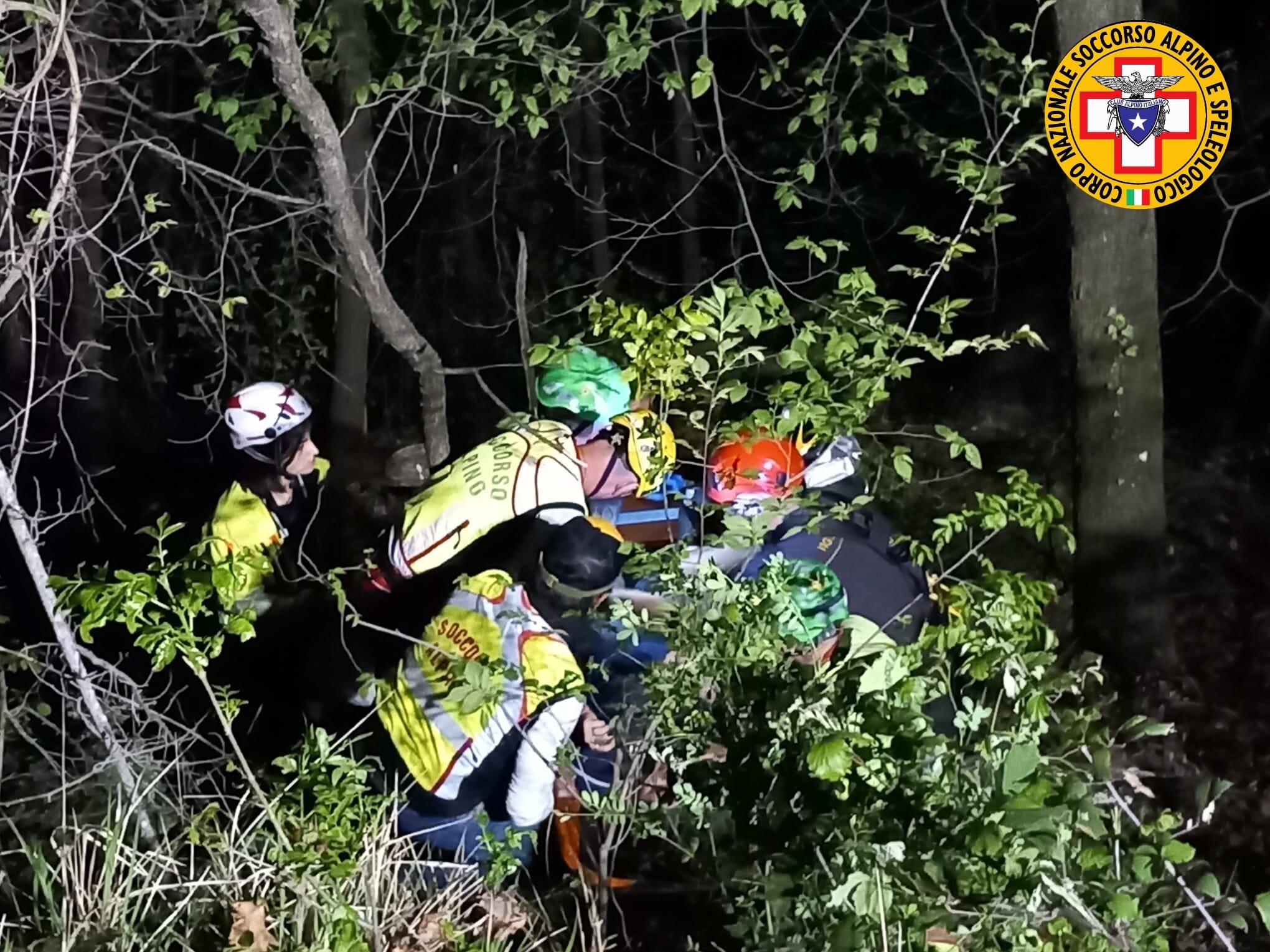 6 aprile 2024. Sabiuno (BO). Biker cade in una scarpata.