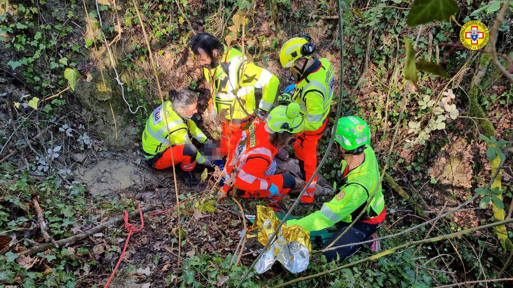 4 marzo 2022. Predappio (FC). Va a tartufi con il suo cane e precipita in un canalone.