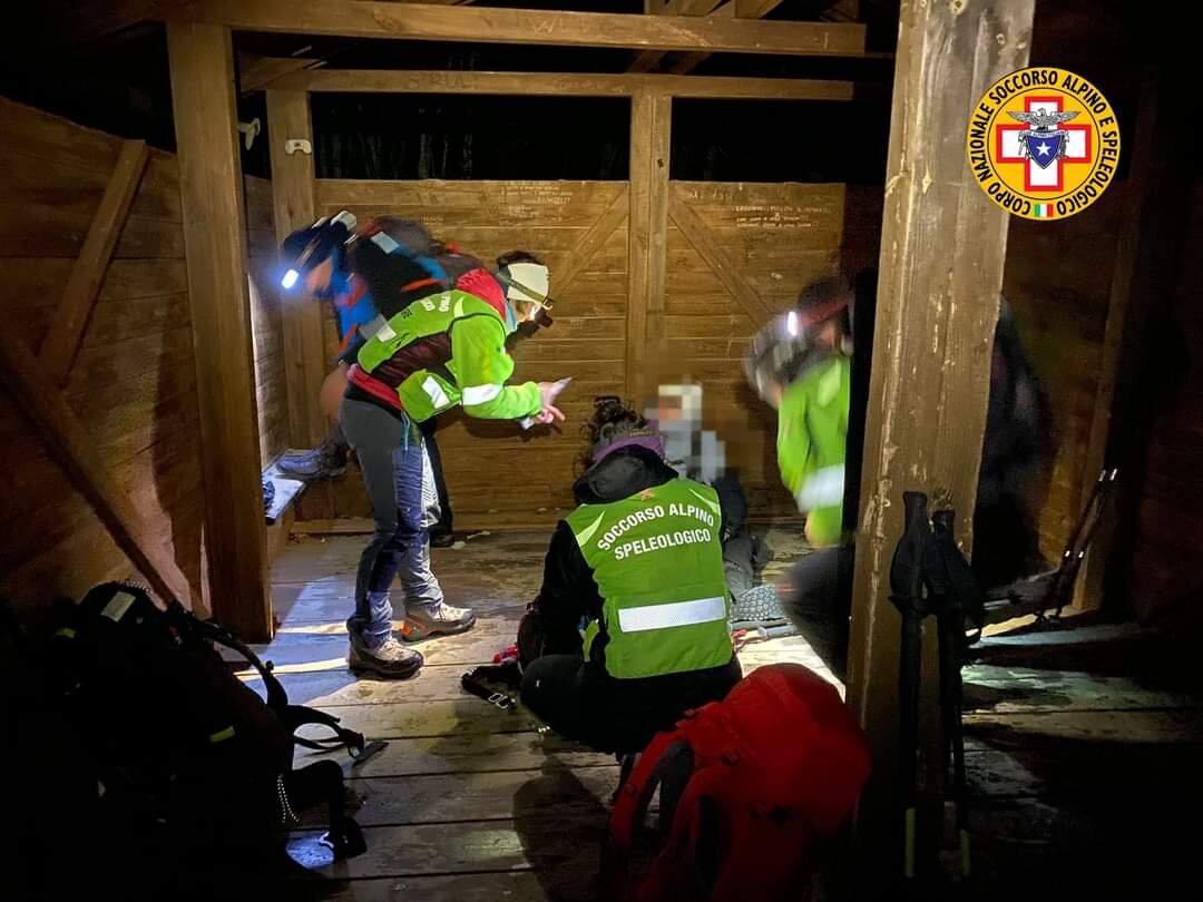 25 febbraio 2023. Passo della Cisa (RE). Soccorso escursionisti in difficolt&agrave;.