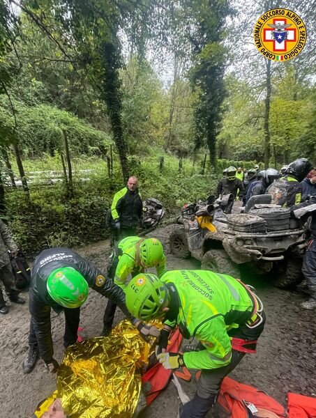 6 ottobre 2024. Carpineti (RE). incidente con il Quad.