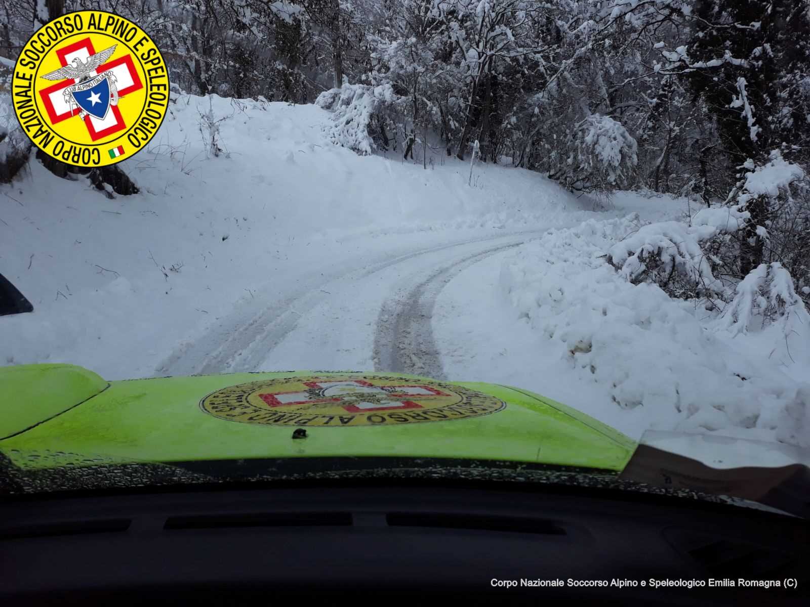 23 febbraio 2018. Diversi interventi del Soccorso Alpino per le nevicate che hanno colpito la Regione.