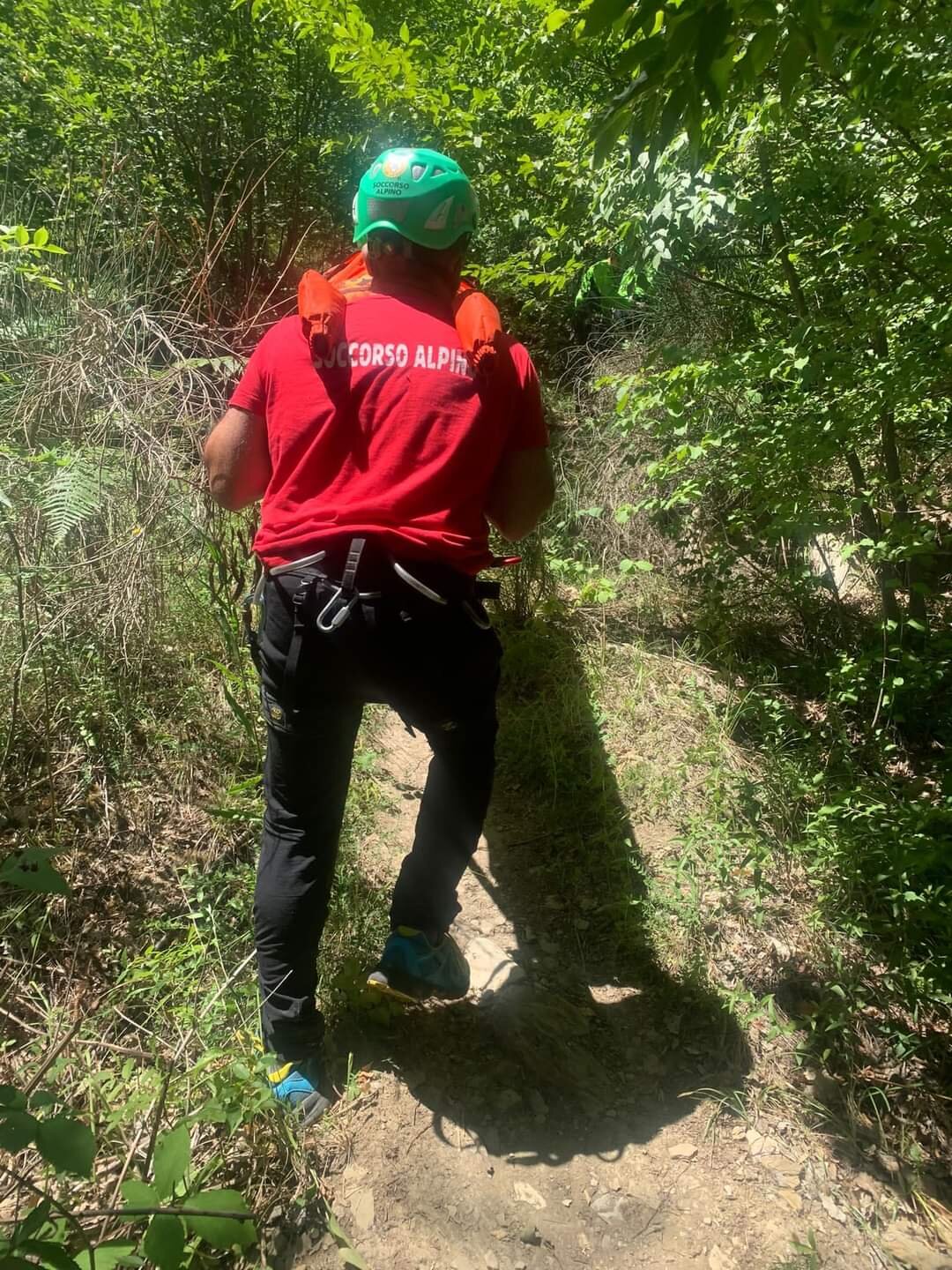25 settembre 2022. Pian del Falco (Sestola - MO). Brutta caduta durante gara di mountain bike.