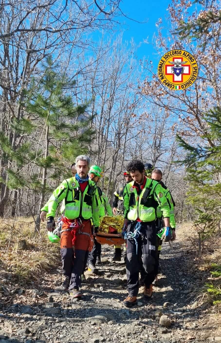 12 marzo 2023. Pietra Parcellara (PC). Si procura un trauma durante escursione.