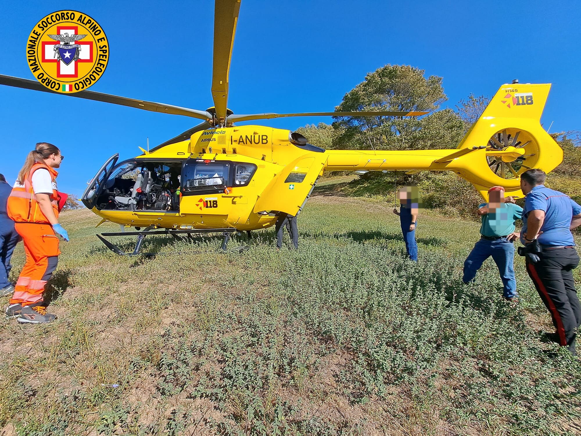 12 ottobre 2023. Romagna. Intenso pomeriggio di interventi per i tecnici del Soccorso Alpino.