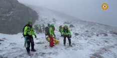 24 novembre 2024. Monte Cusna (RE). Soccorso gruppo di ragazzi in difficolt&agrave;.
