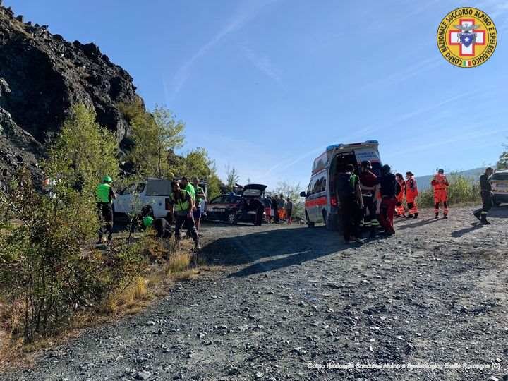 22 settembre 2021. Groppo di Gorro (Borgotaro - Pr). Infortunio sul lavoro.
