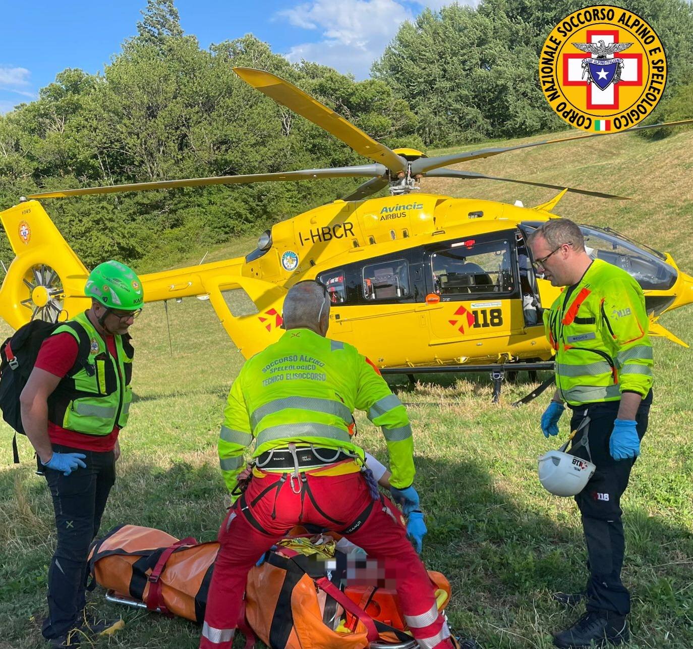 12 luglio 2025. Monghidoro (BO). CAde in scarpata a bordo della propria autovettura.