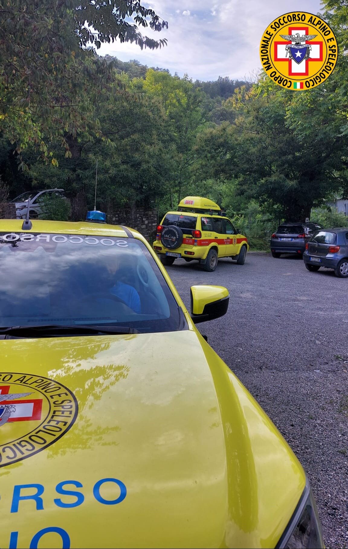 6 luglio 2024. Corchia di Berceto (PR). Soccorsa persona precipitata in scarpata.