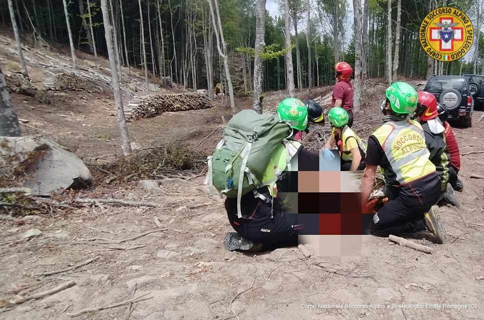 5 giugno 2021. Pradeschei (Albareto - Parma) Boscaiolo infortunato.