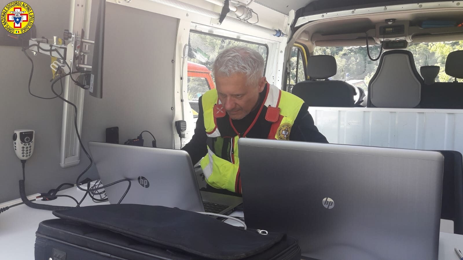3 giugno 2019. Premilcuore (FC). Il Soccorso Alpino impegnato nella ricerca di un uomo disperso.