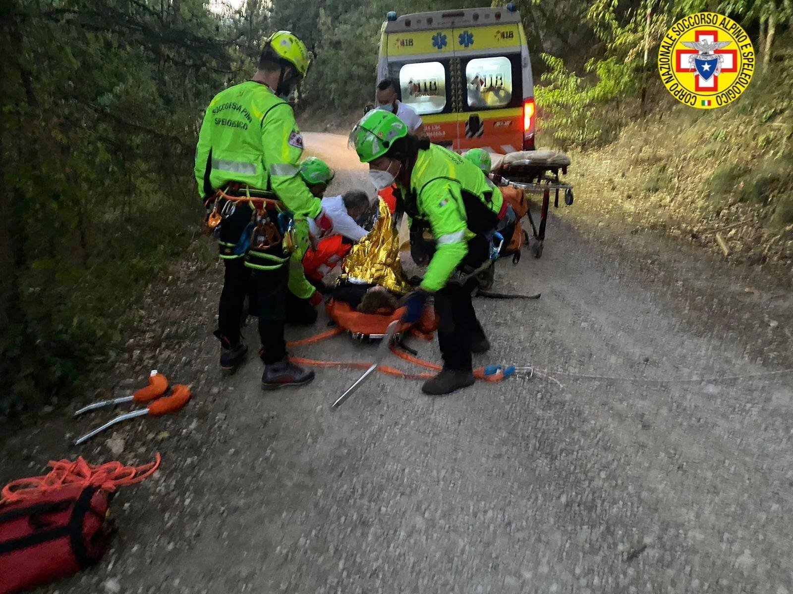 24 settembre 2021. Monte Mauro - Brisighella (RA). Cade durante escursione in Mountain bike.