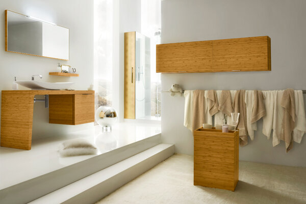 bagno Cerasa bagno esotico etnico - chiaro - lavabo capiente - con ante spesse ma molto leggere