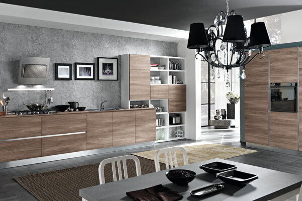 cucina Spar cucina moderna minimal - colore rovere naturale