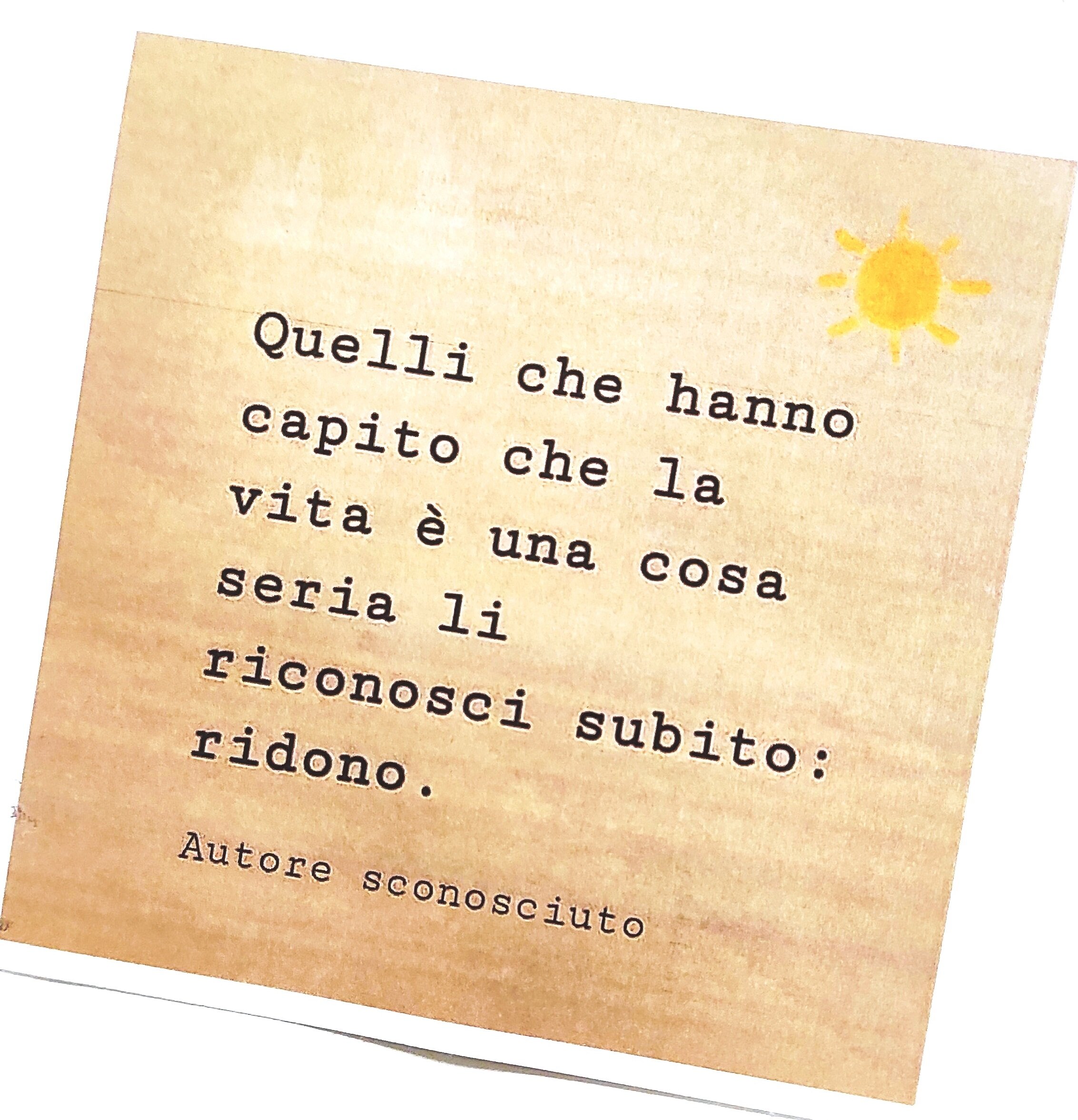 la vita è una cosa seria