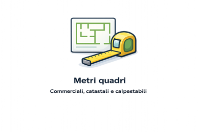 Metri quadri commerciali, catastali e calpestabili nella valutazione immobiliare