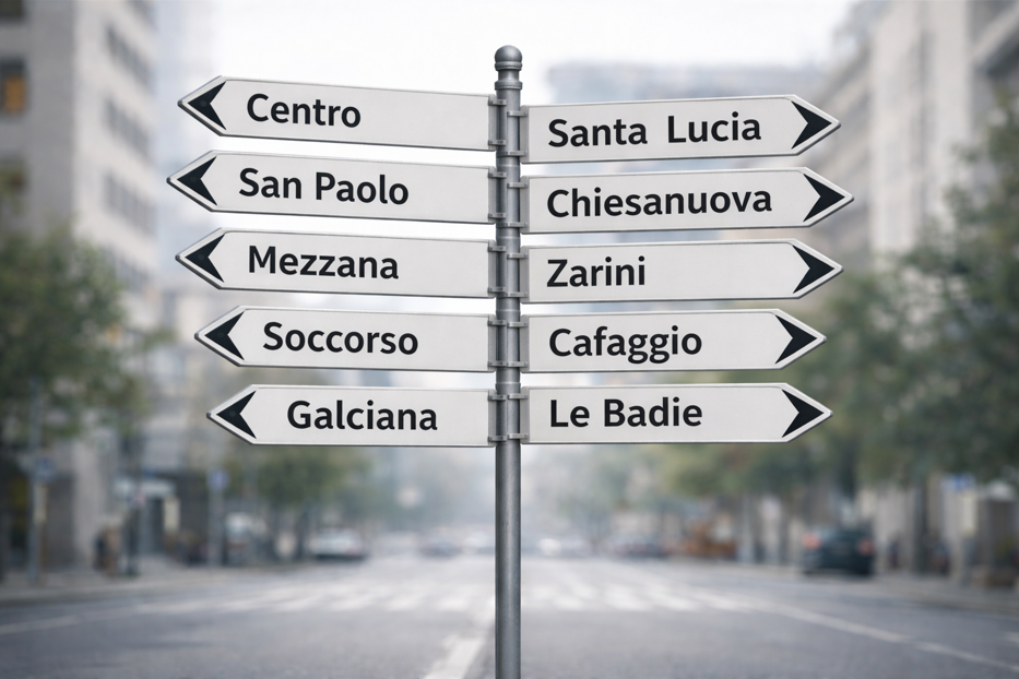 Zone e quartieri di Prato che incidono sulla valutazione degli immobili Zone e quartieri di Prato che incidono sulla valutazione degli immobili