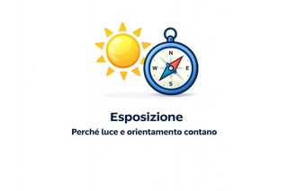 Esposizione della casa, luce naturale e orientamento nella valutazione immobiliare