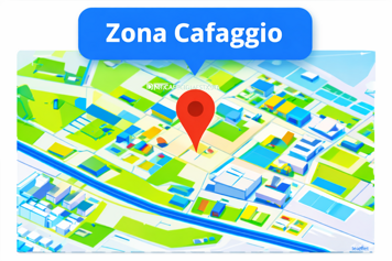 Mappa della zona Cafaggio a Prato per valutazioni immobiliari
