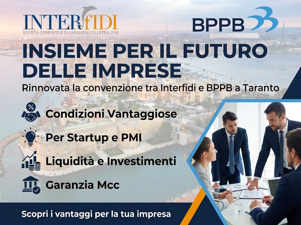Nuova energia per le imprese del territorio: rinnovata la convenzione tra Interfidi e Banca Popolare di Puglia e Basilicata Nuova energia per le imprese del territorio: rinnovata la convenzione tra Interfidi e Banca Popolare di Puglia e Basilicata