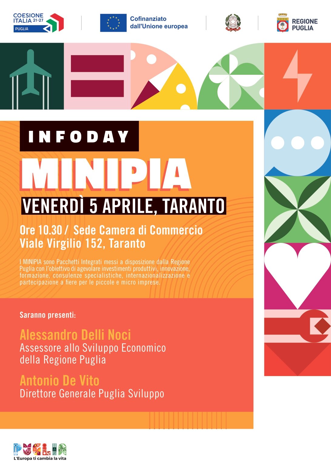 Camera di Commercio di Taranto: Presentazione della misura MINIPIA, Pacchetti Integrati di Agevolazione Camera di Commercio di Taranto: Presentazione della misura MINIPIA, Pacchetti Integrati di Agevolazione