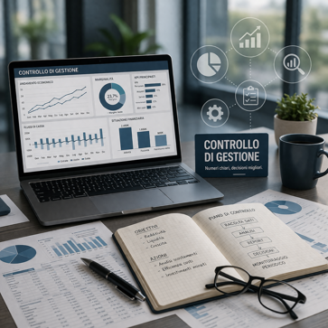 spazio di lavoro professionale e analisi finanziaria