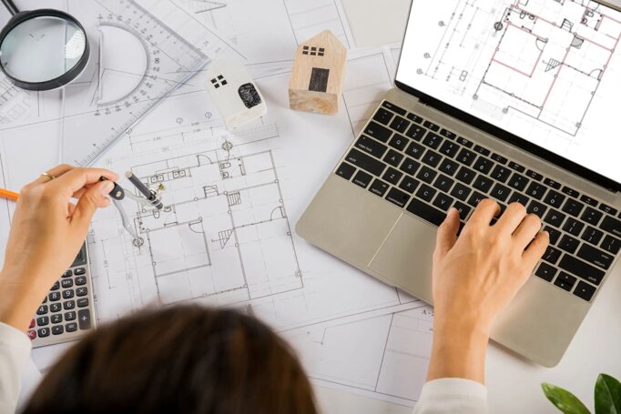 Designer in ufficio