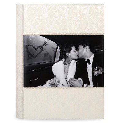 wedding album Pizzo e perle con foto personalizzata