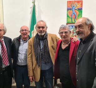 con D. Pisana, Nino Ruta l'attore Andrea Tidona e Aleasandro Sparacino