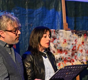 Gli attori Danele Cannata e Annamaria Cerruto