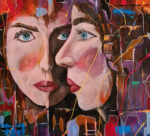 BELLEZZE RIFLESSE Anno 2023 acr. su tela cm 70x100