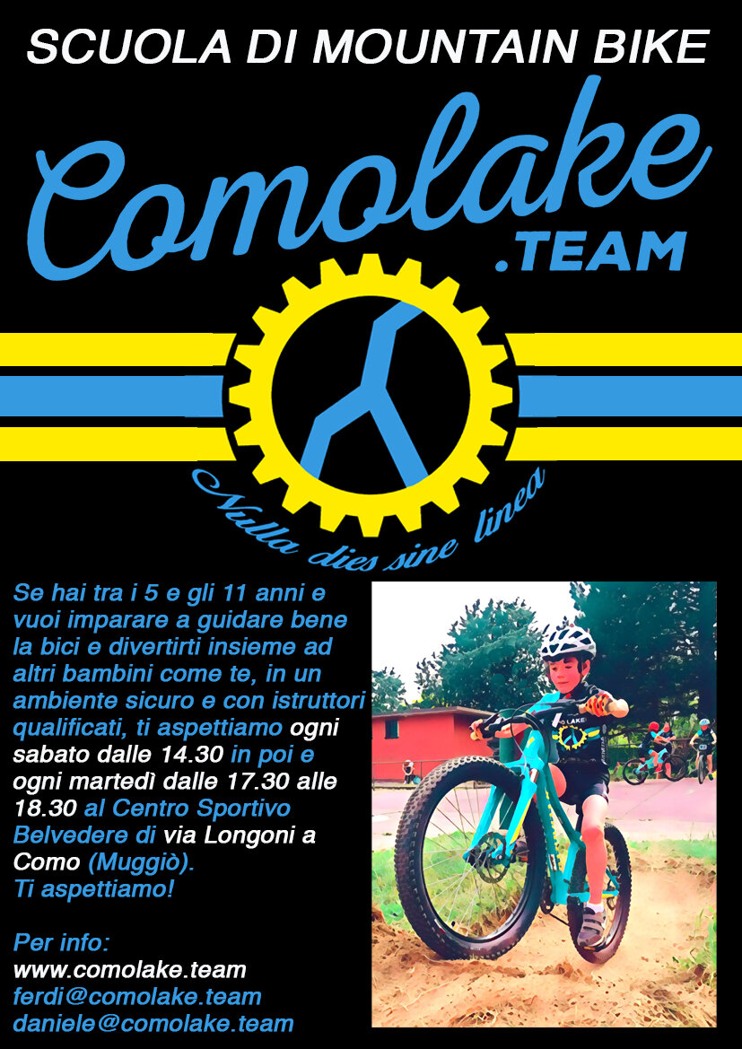 ricomincia la scuola di mountain bike per i bambini dai 5 agli 11 anni