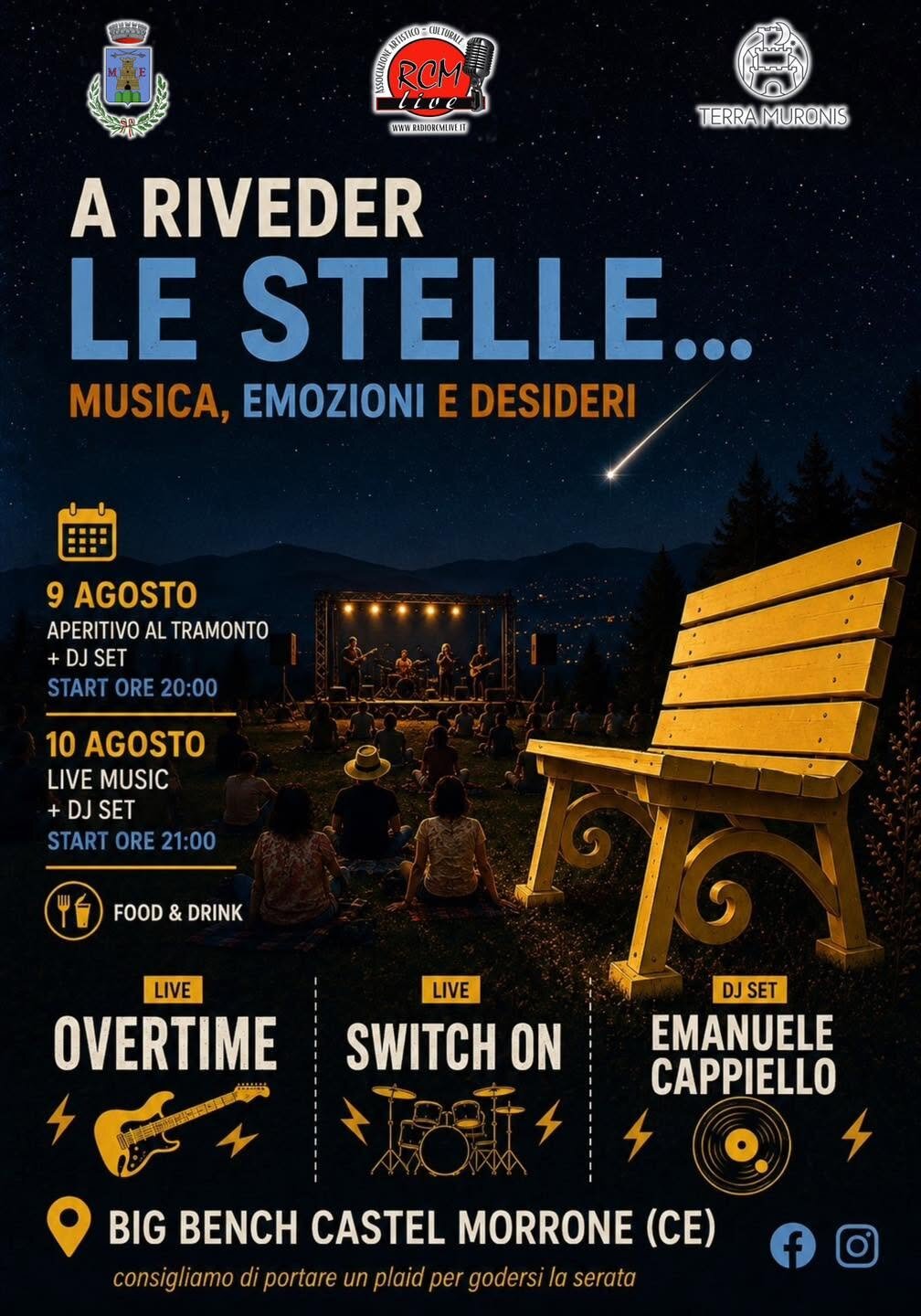 A riveder le stelle: due serate di musica alla Big Bench