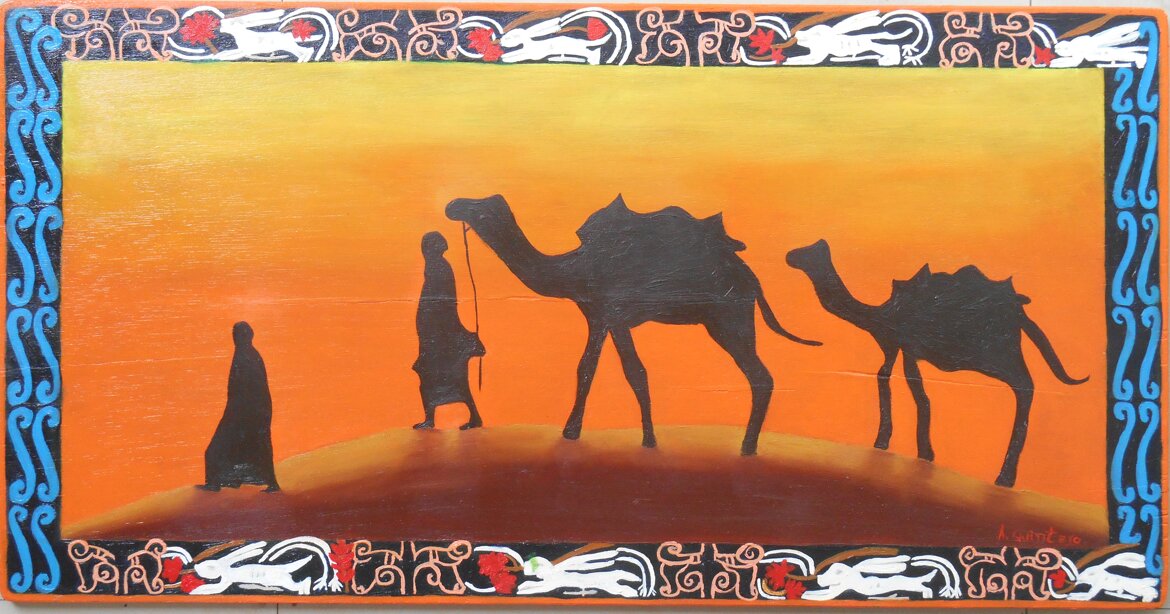 Oil on wood (triplex), 77.2 � 40 cm, 2021