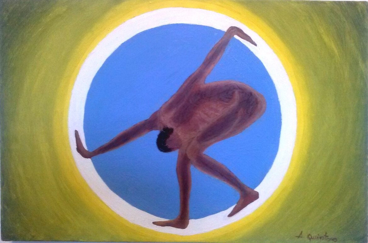 Oil on copper with wood frame, 59.5 � 39.5 cm, 2018