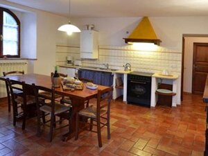 Soggiorno- angolo cottura appartamento Stalla