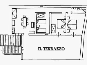Apartment floor plan Terrace