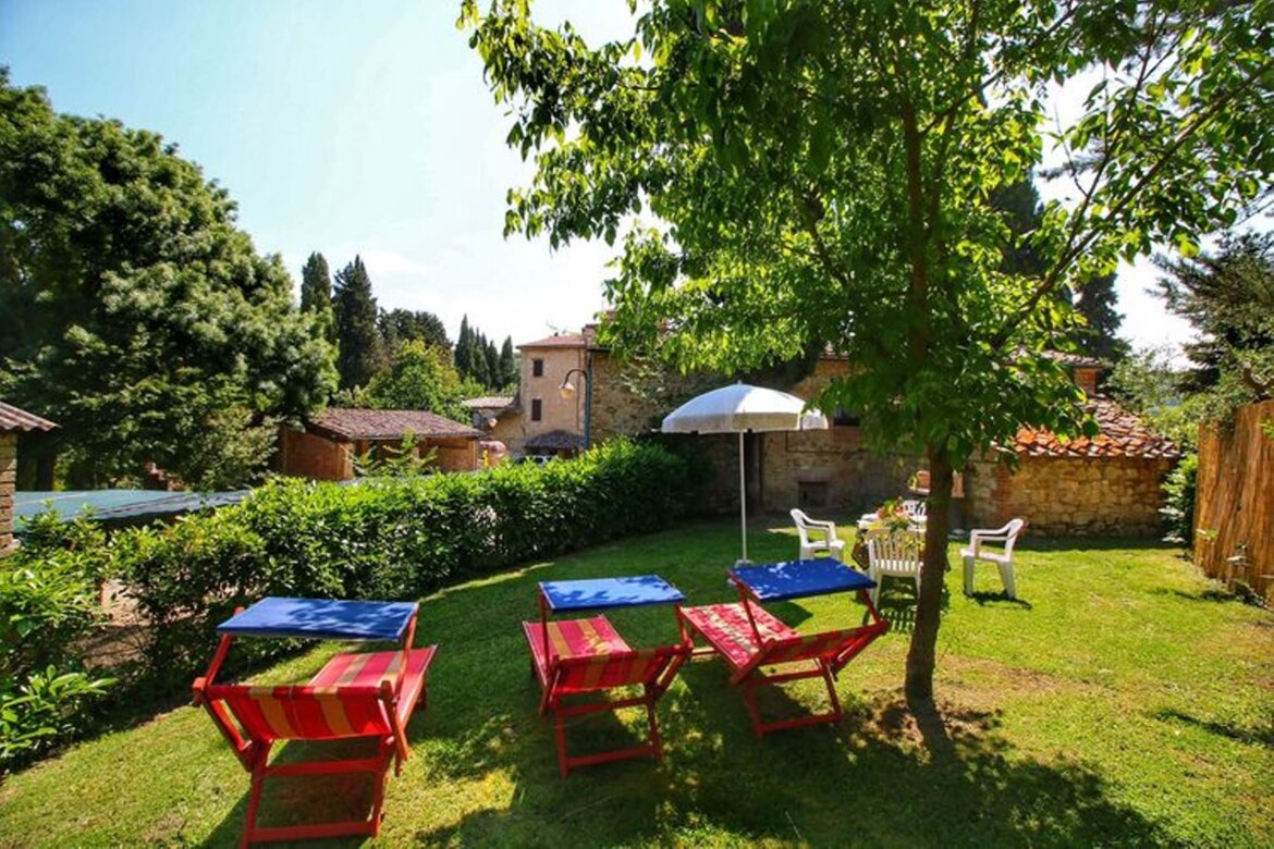 Giardino privato attrezzato appartamento Granaio