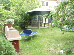 Giardino esclusivo attrezzato appartamento Stalla