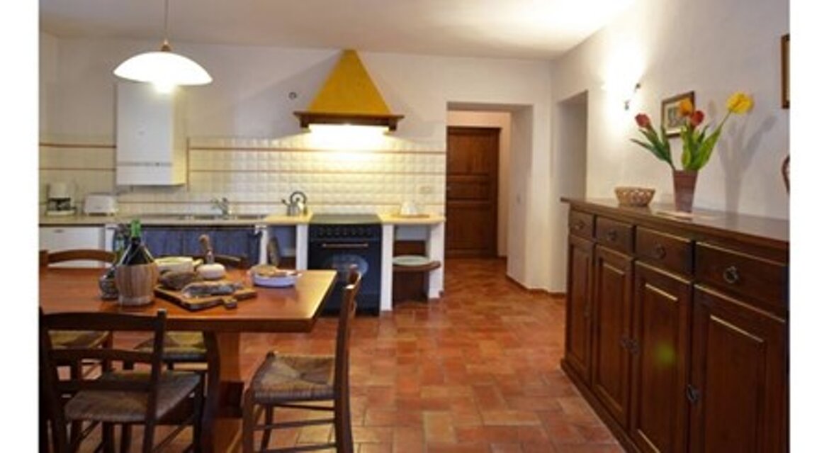 Soggiorno- angolo cottura appartamento Stalla