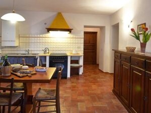 Soggiorno- angolo cottura appartamento Stalla