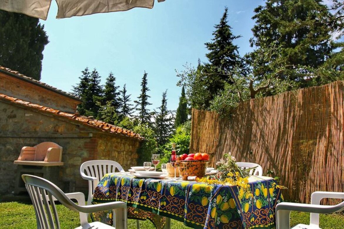 Giardino privato attrezzato appartamento Granaio