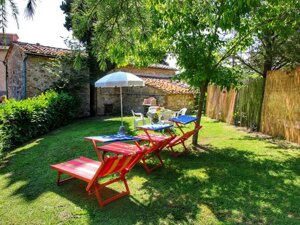 Giardino privato attrezzato appartamento Granaio