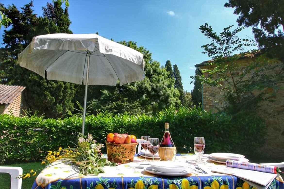 Giardino privato attrezzato appartamento Granaio